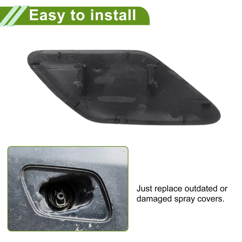 Left Washer Nozzle Cover for Porsche Cayenne 2011-2014 (2 x Brown Caps)