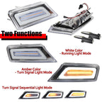 Clear Lens Dynamic Amber LED Signal DRL Lamp for Jeep Liberty (2008–2012)