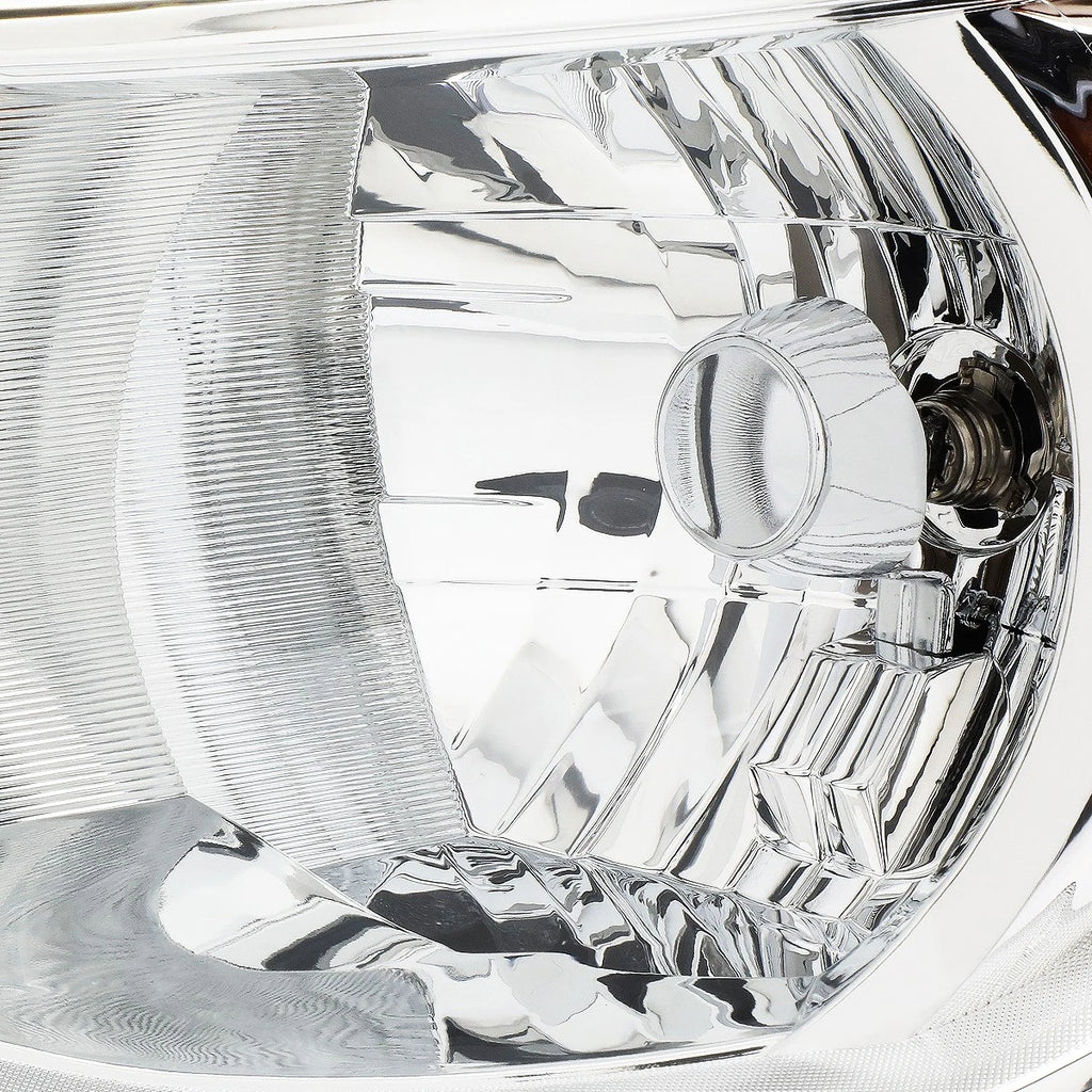 Pair Chrome/Amber Turn Signal Headlight for Chevy Colorado (2015–2020)