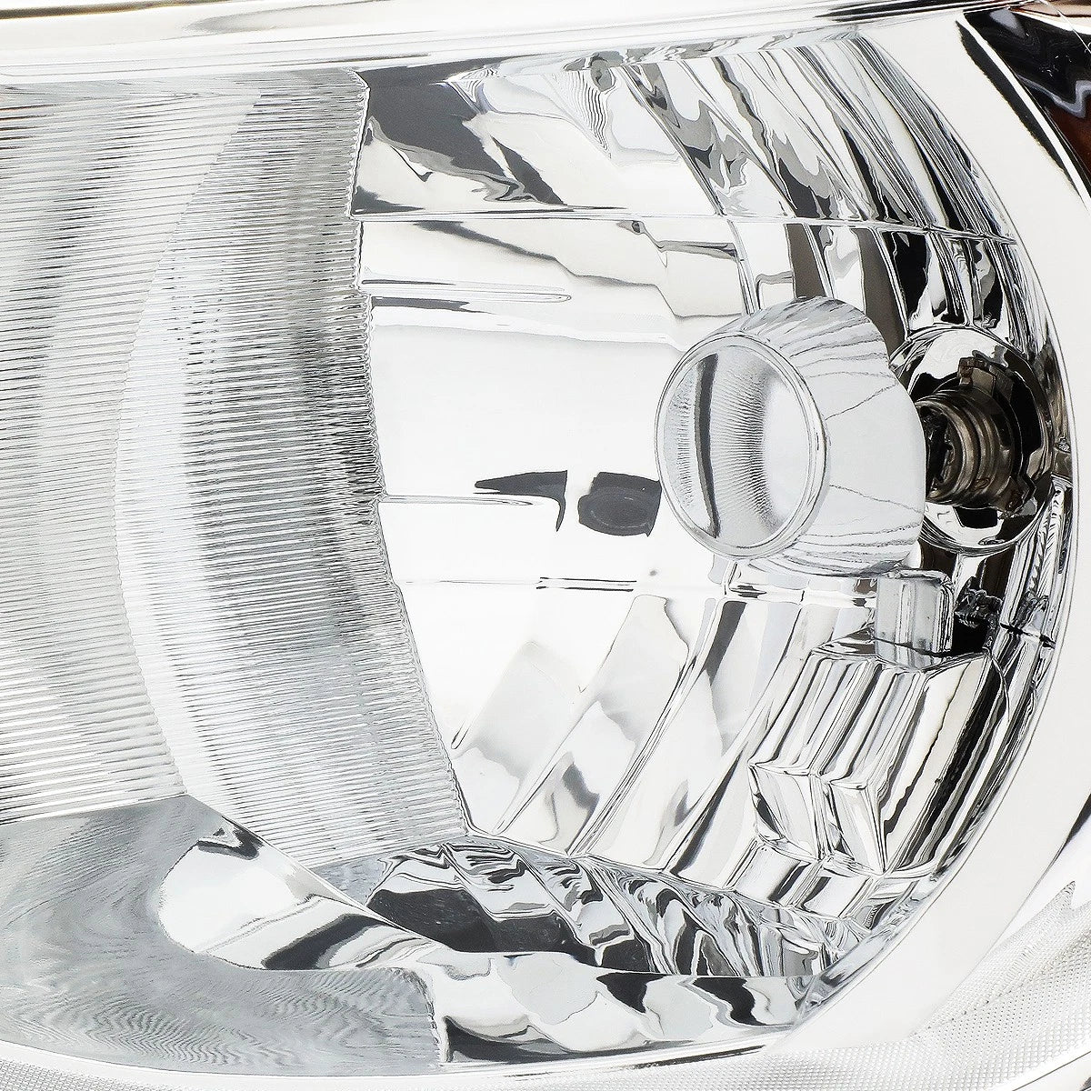 Pair Chrome/Amber Turn Signal Headlight for Chevy Colorado (2015–2020)