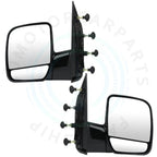 2PC Black Manual Folding Side View Mirrors for E-150 E-250 E-350 (1992–2014)