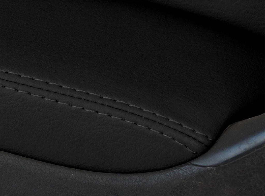 Front Armrest Door Panel Cover for VW Jetta (2011–2014) - Leather Black