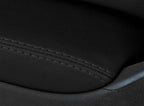 Front Armrest Door Panel Cover for VW Jetta (2011–2014) - Leather Black