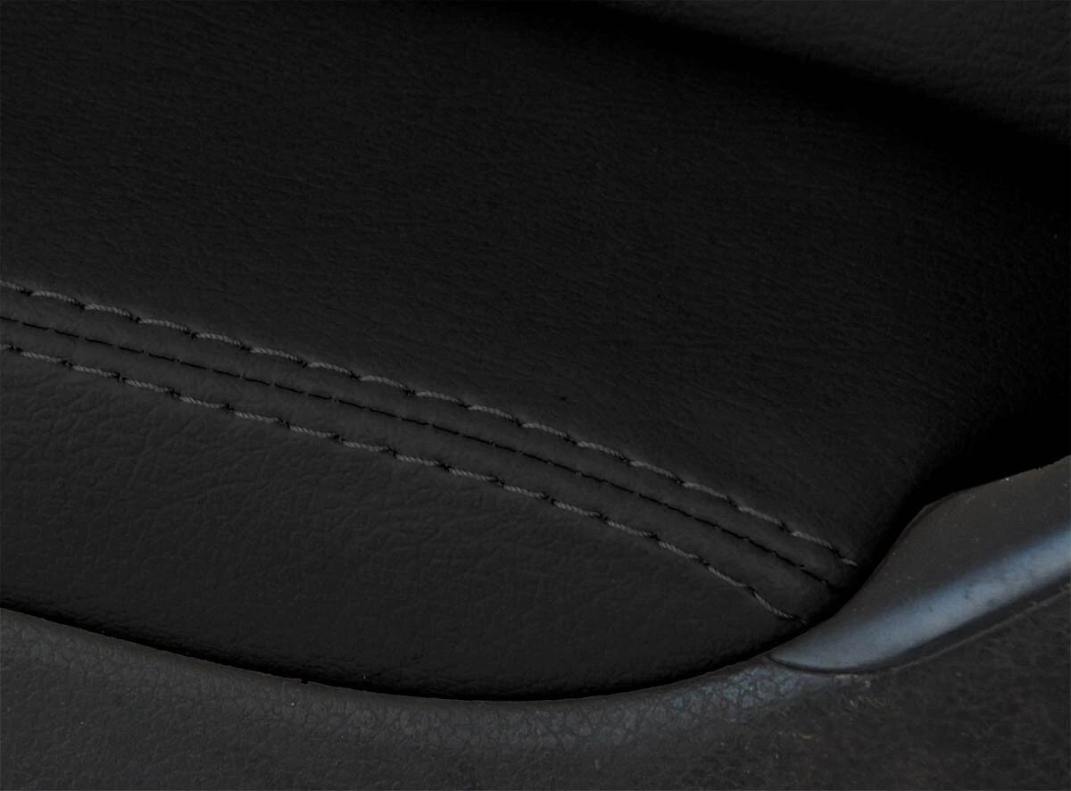 Front Armrest Door Panel Cover for VW Jetta (2011–2014) - Leather Black