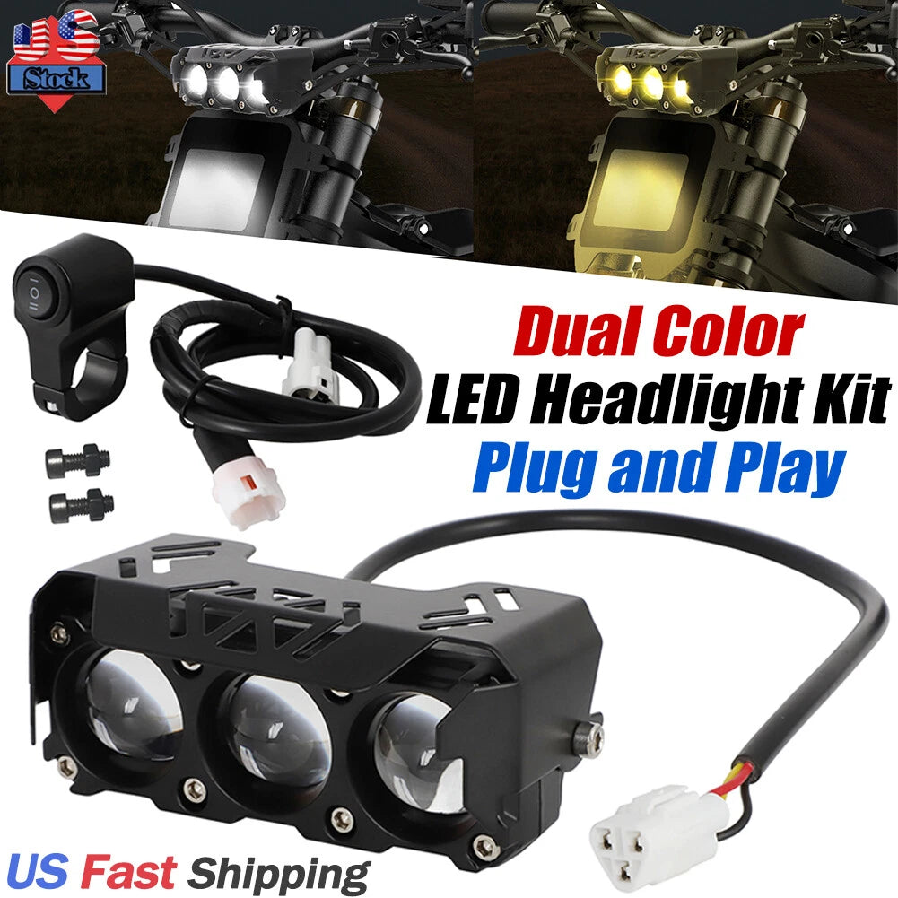 2 Color LED Headlight Kit for Surron Segway X260 X160 S160