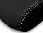 Leather Console Lid Armrest Cover for Toyota 4Runner (2010–2019) Beige Stitch