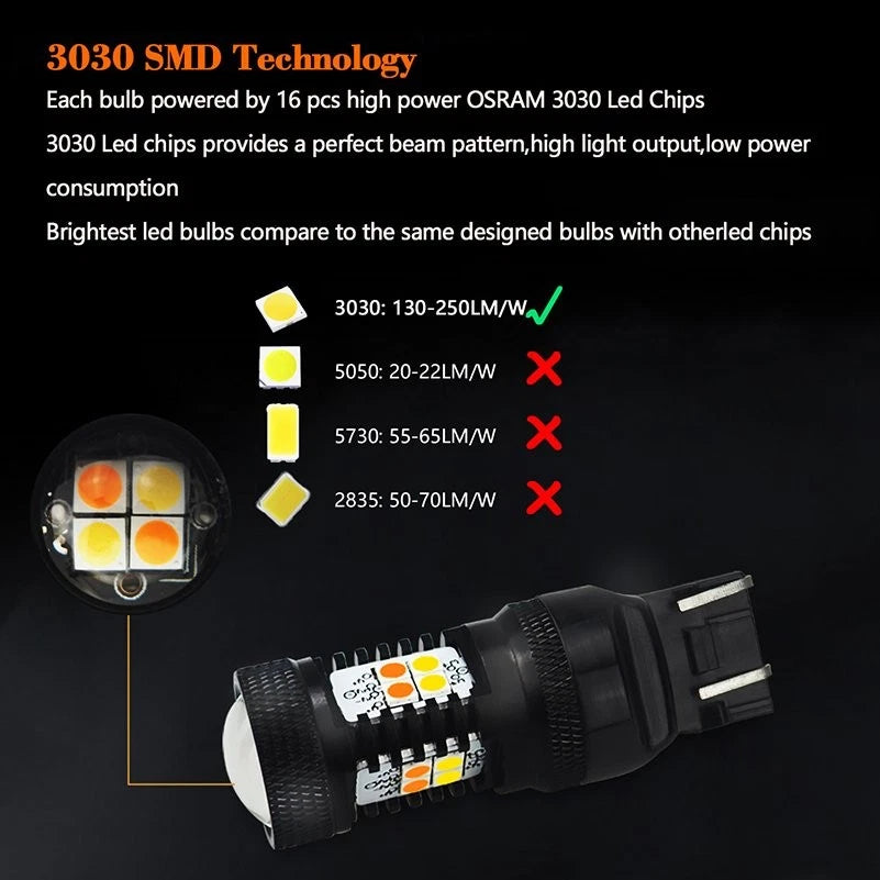 Switchback LED Turn Signal Light for Make Model