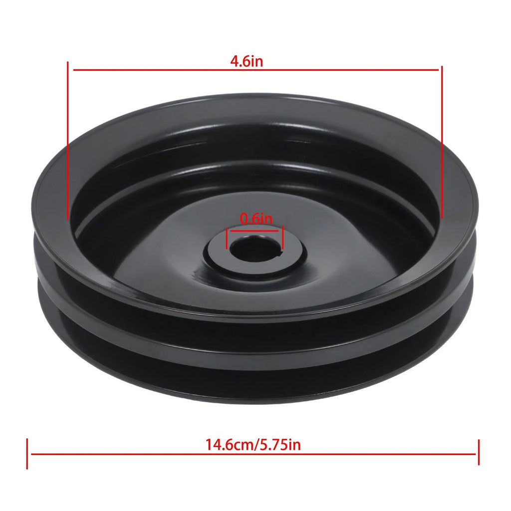Double Groove Power Steering Pump Pulley for Chevy SBC BBC 350 454