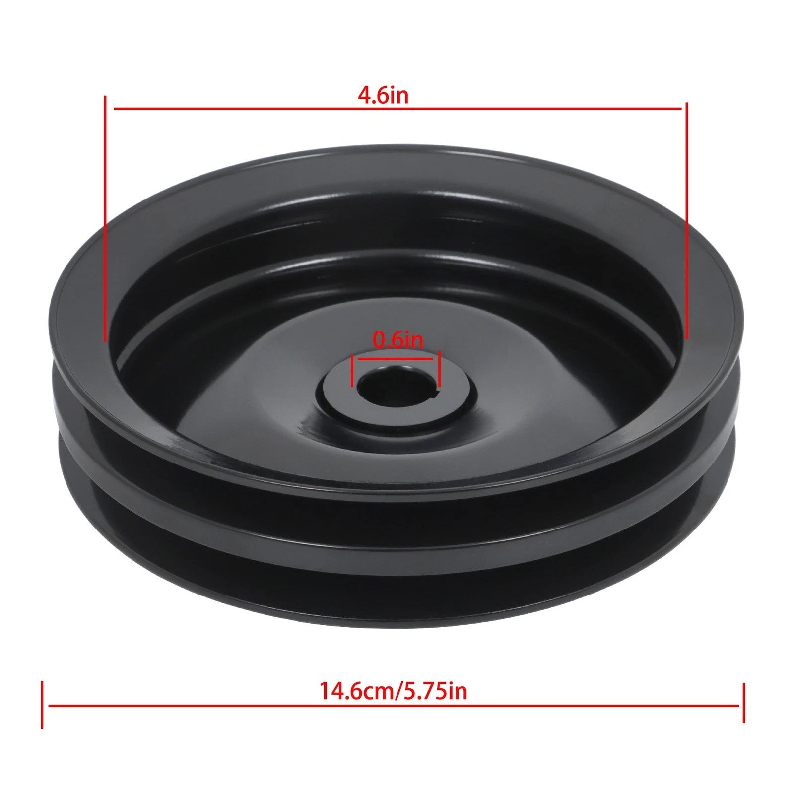 Double Groove Power Steering Pump Pulley for Chevy SBC BBC 350 454