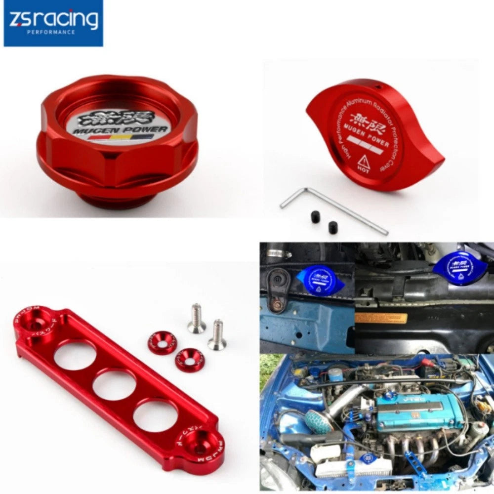 Oil Filler Cap, Radiator Cap, Battery Tie Down Kit for Honda Civic