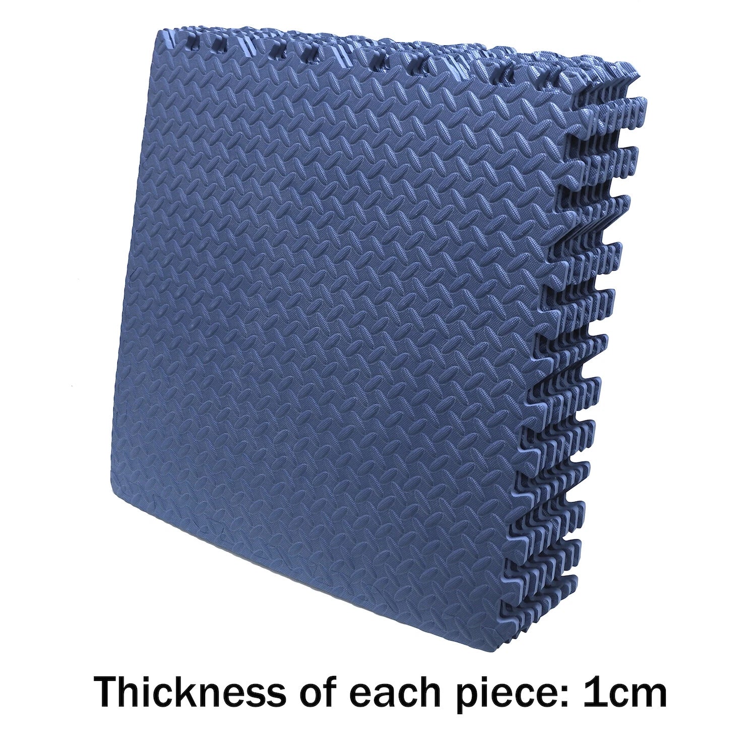 8PC EVA Foam Exercise Tiles Gym Floor Mat 24x24 Blue