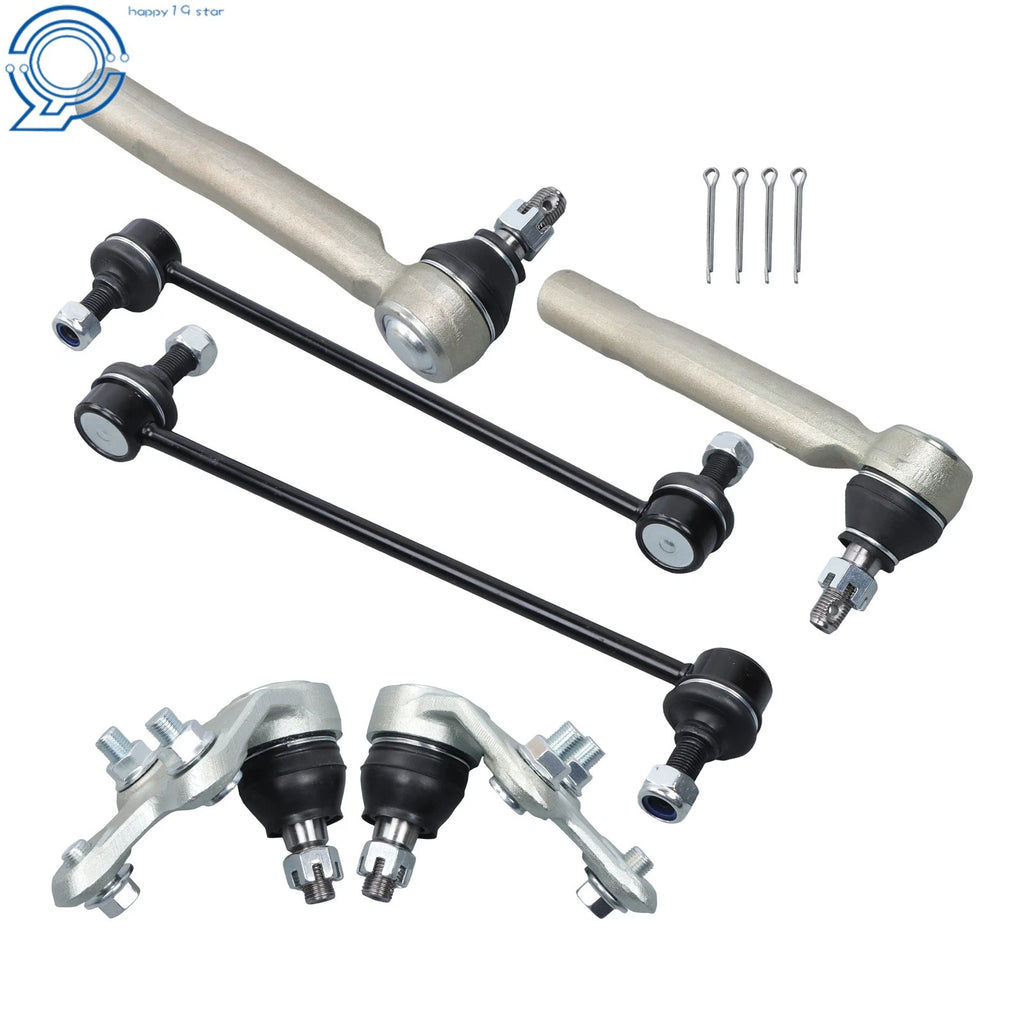 Set of 6 Front Outer Tie Rods for Lexus RX350 (2010–2015)