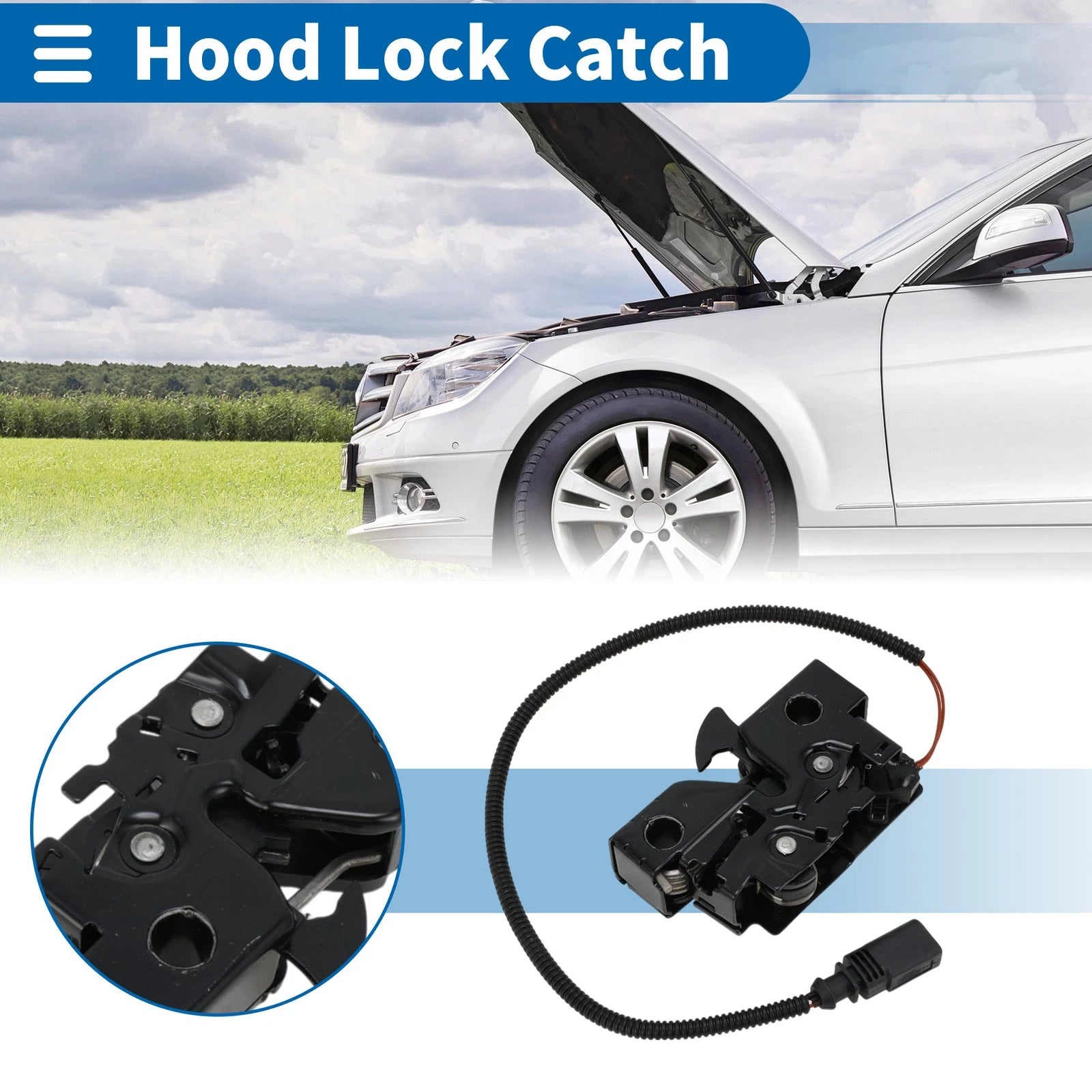 Hood Latch Assembly for Volkswagen Jetta (2011–2018) No. 5C7823509B