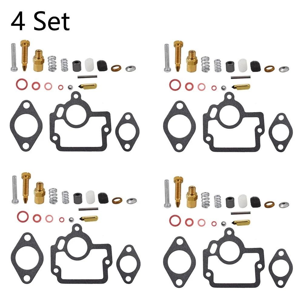 Set of 4 Carburetor Repair Kits for International Farmall IH H O4 W4 I4 HV Tractor