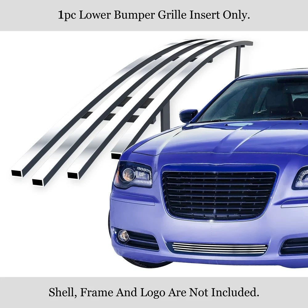 Lower Stainless Chrome Billet Grille Insert for Chrysler 300/300C (2011-2014)
