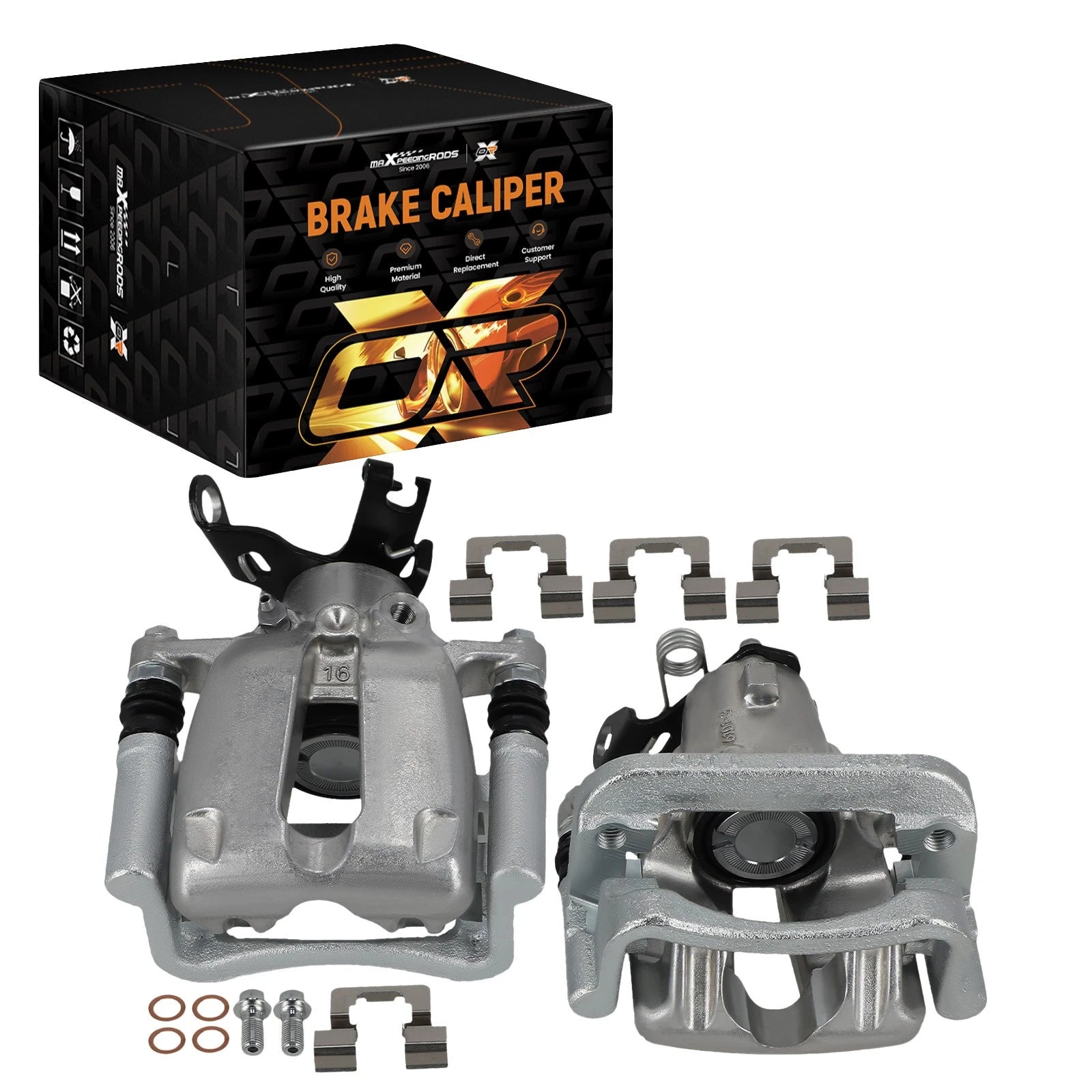 Rear Brake Caliper Set for Chevrolet Malibu 2.4L 2.5L 2014-2015 Left & Right