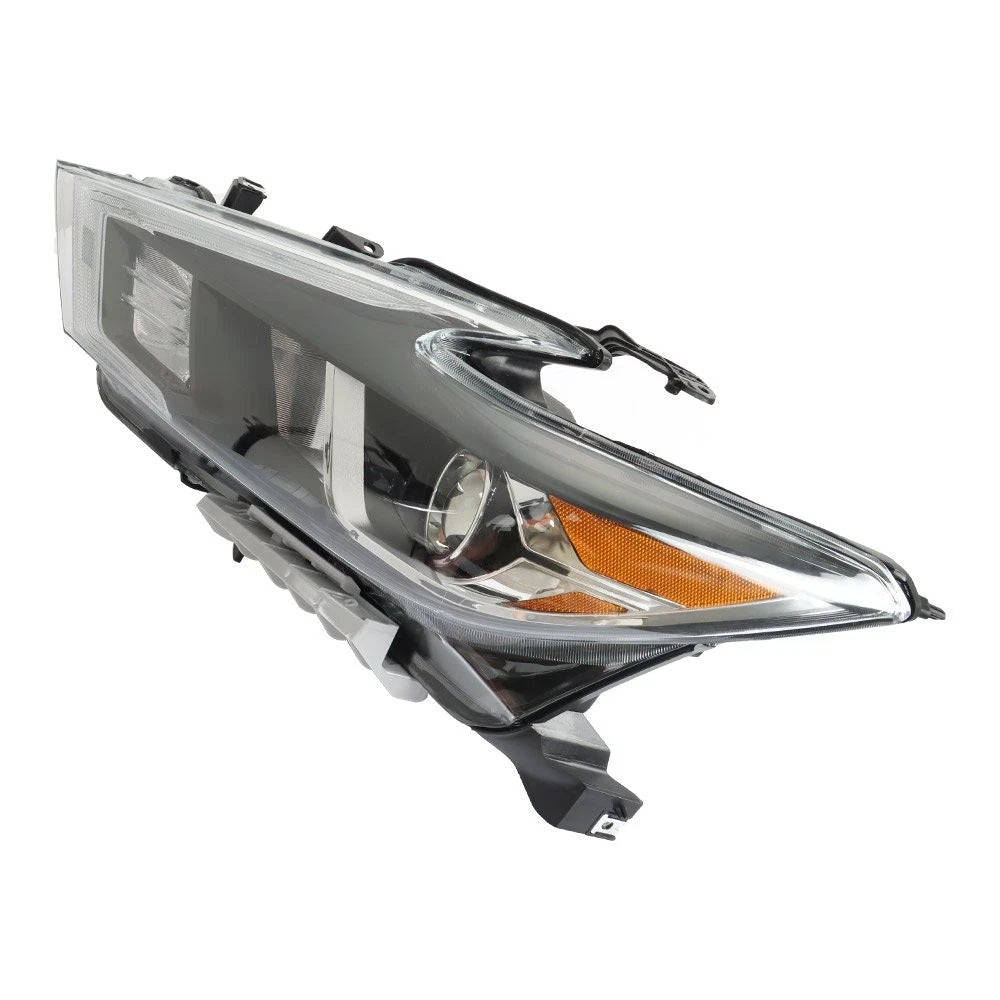 LH Headlight Chrome for Nissan Maxima S SL SV (2016–2018) Halogen LED DRL