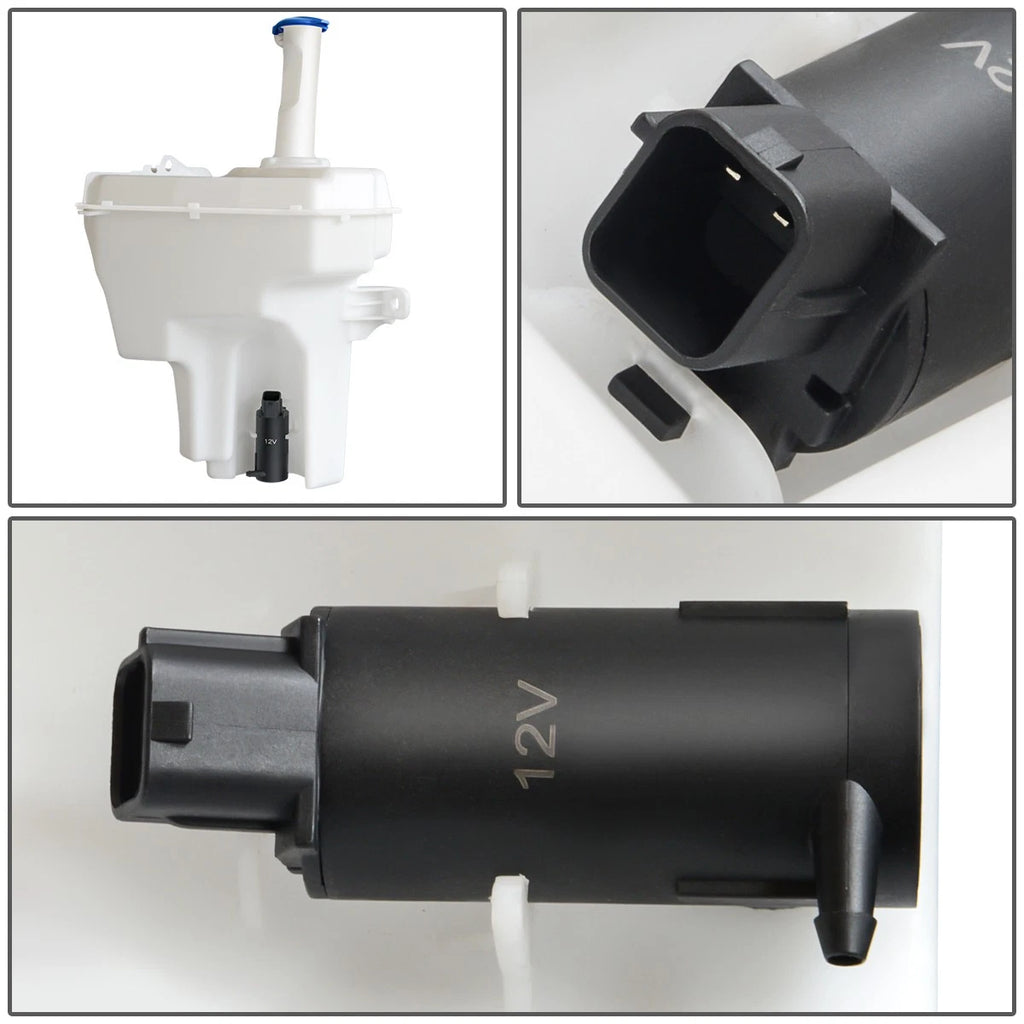 Windshield Washer Fluid Reservoir Tank Bottle w/ Cap & Pump for Elantra (2013–2014)