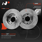 Front Disc Brake Rotors & Ceramic Pads for Nissan Sentra (2001–2006)