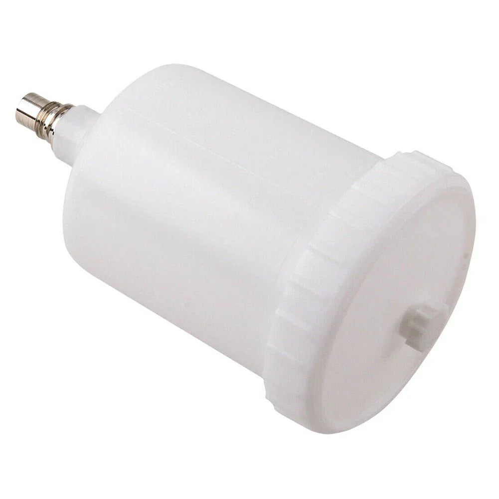 Plastic Cup-Pot White 18.7x10.2cm Jet Connector for Sata Sprayer