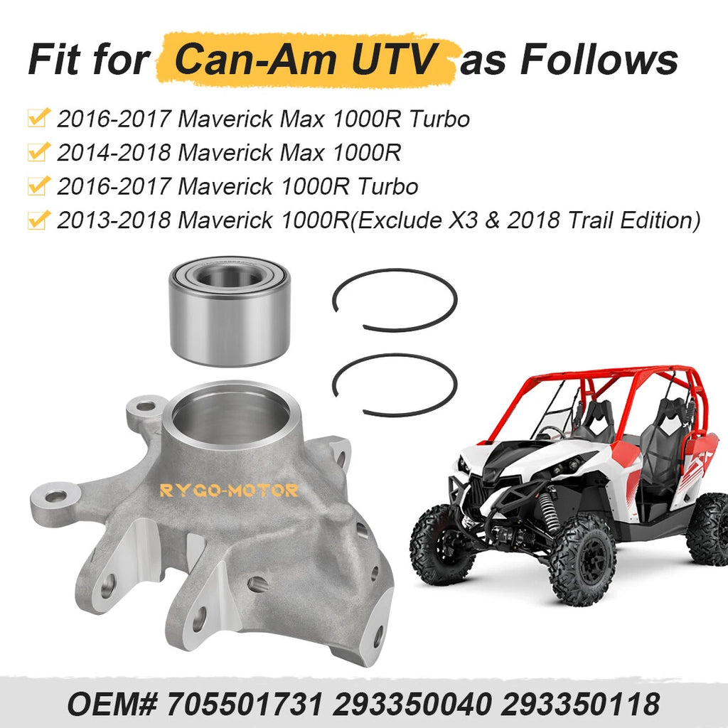 Rear Right Wheel Axle Knuckle & Bearing Kit for Can-Am Maverick Max 1000R (2014–2018)