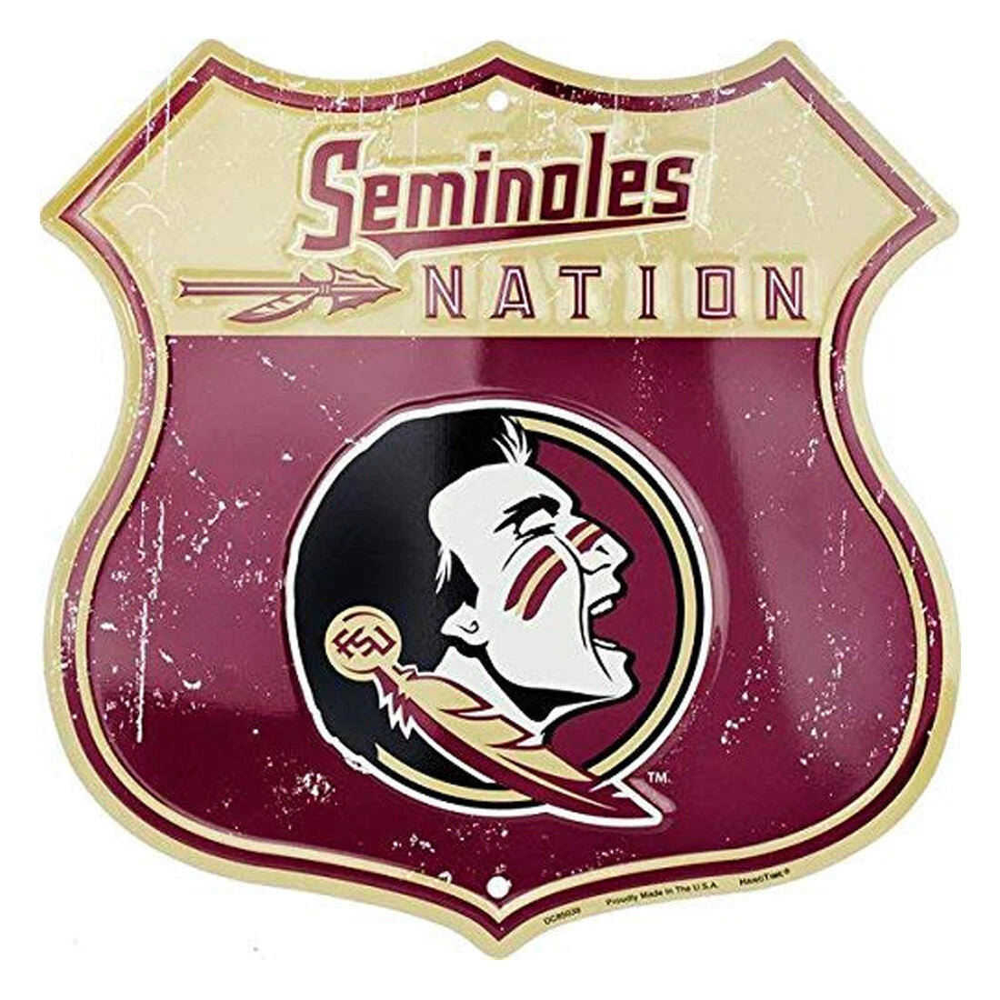 12" X 12" Shield Route Metal Sign for Seminoles Nation