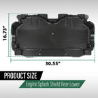 Rear Engine Splash Shield for Mercedes-Benz C300 C63 AMG (2015–2023)