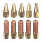 Set of 10 Oxygen Acetylene Welding Nozzles for H012 Torch Applications