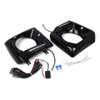 Daytime Running Lights Bezel Glossy Black for Benz G-Class (1990-2018)