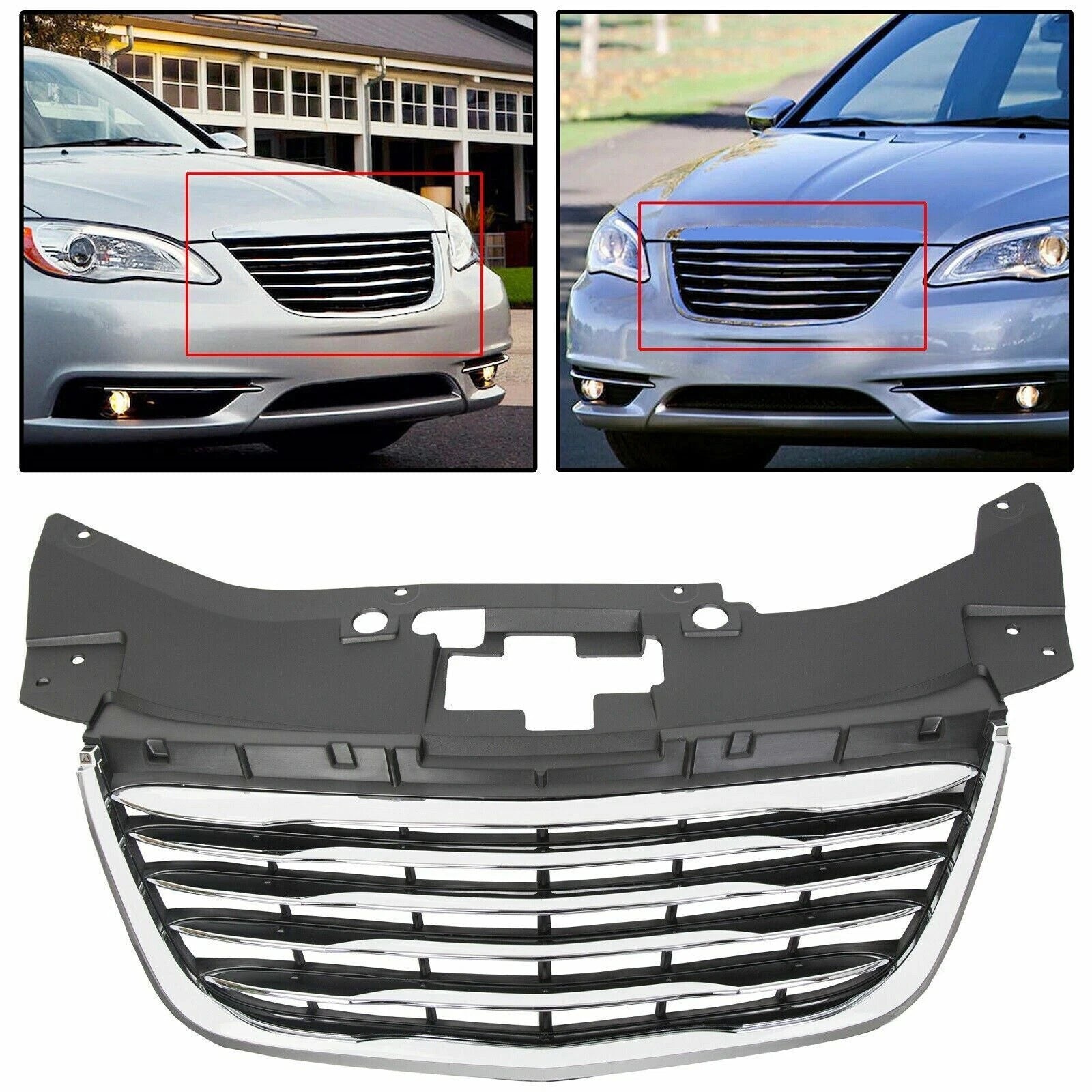 Chrome Front Hood Grille for Chrysler 200 (2011–2014) 68082050AE