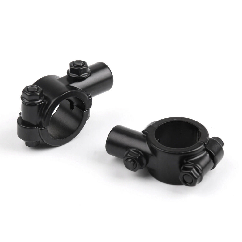 Handlebar Mirror Mount Clamp Adapter for Moto Bike (1" 10MM Thread)