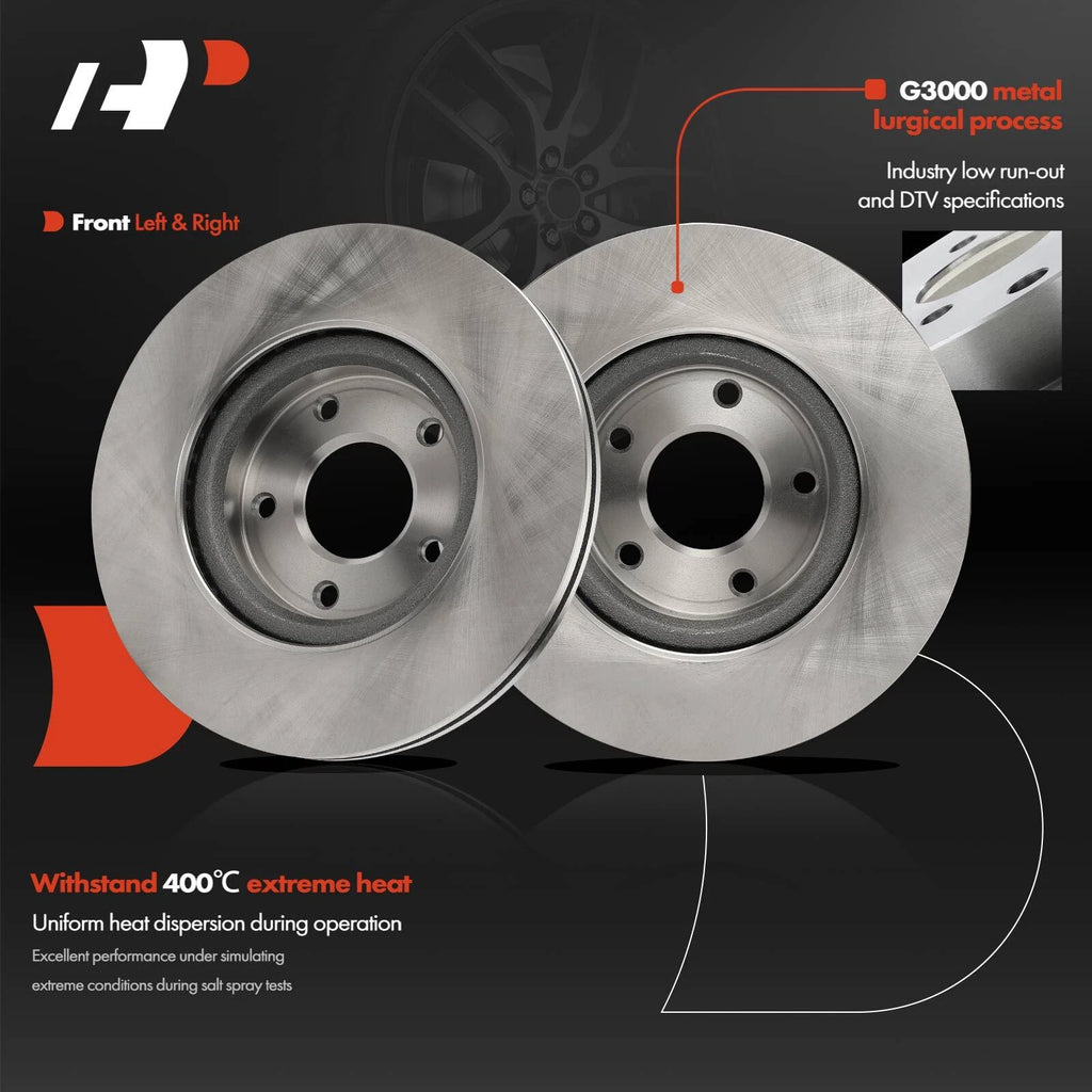 Front Disc Brake Rotors for Nissan Altima (2013–2023) 296mm