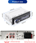 Bluetooth Music Car Radio 1 Din Stereo MP3 Player for Toyota Hilux (1998-2004)