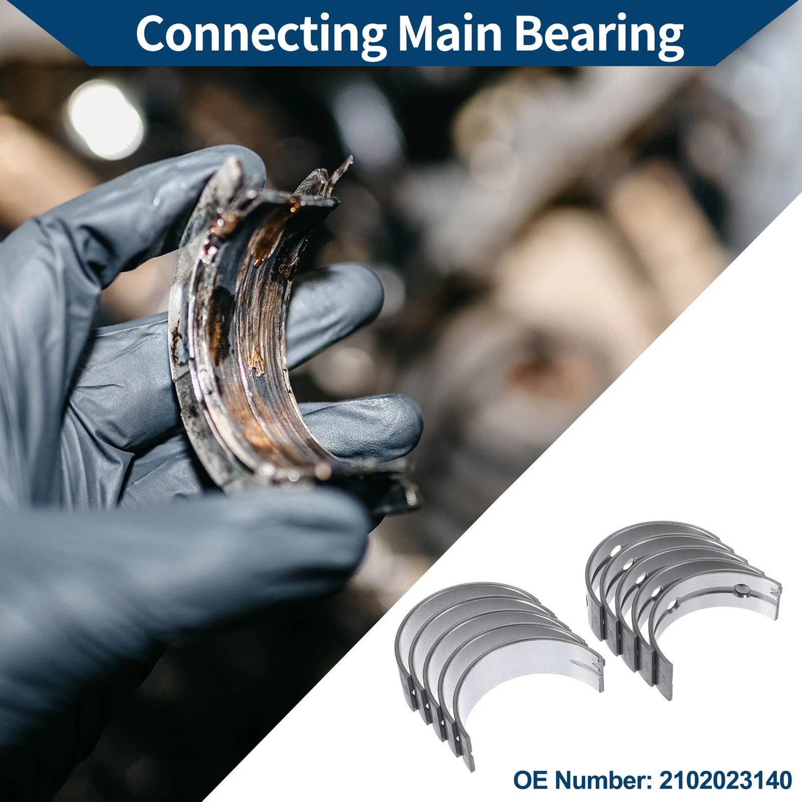 Main Bearing Set No. 2102023140 for Hyundai Elantra (1995–2006)