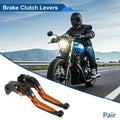 Brake Clutch Levers for Suzuki GSXR1000 (2009–2019) Black Head Orange Handle