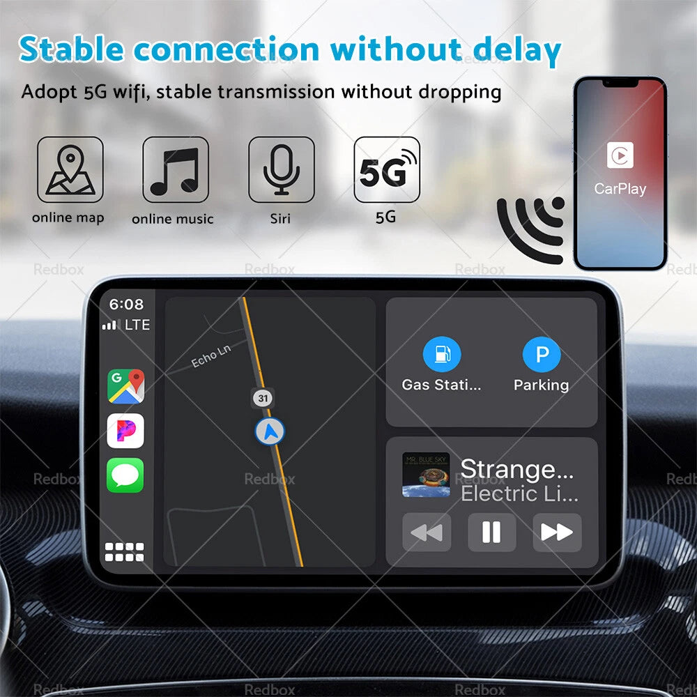 USB Wireless CarPlay Adapter Dongle for Apple iOS Vehicles (2010–2023)