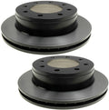 Set of 2 Rear Brake Disc Rotors 330mm ACDelco Pro for Chevy GMC SRW (GU6)