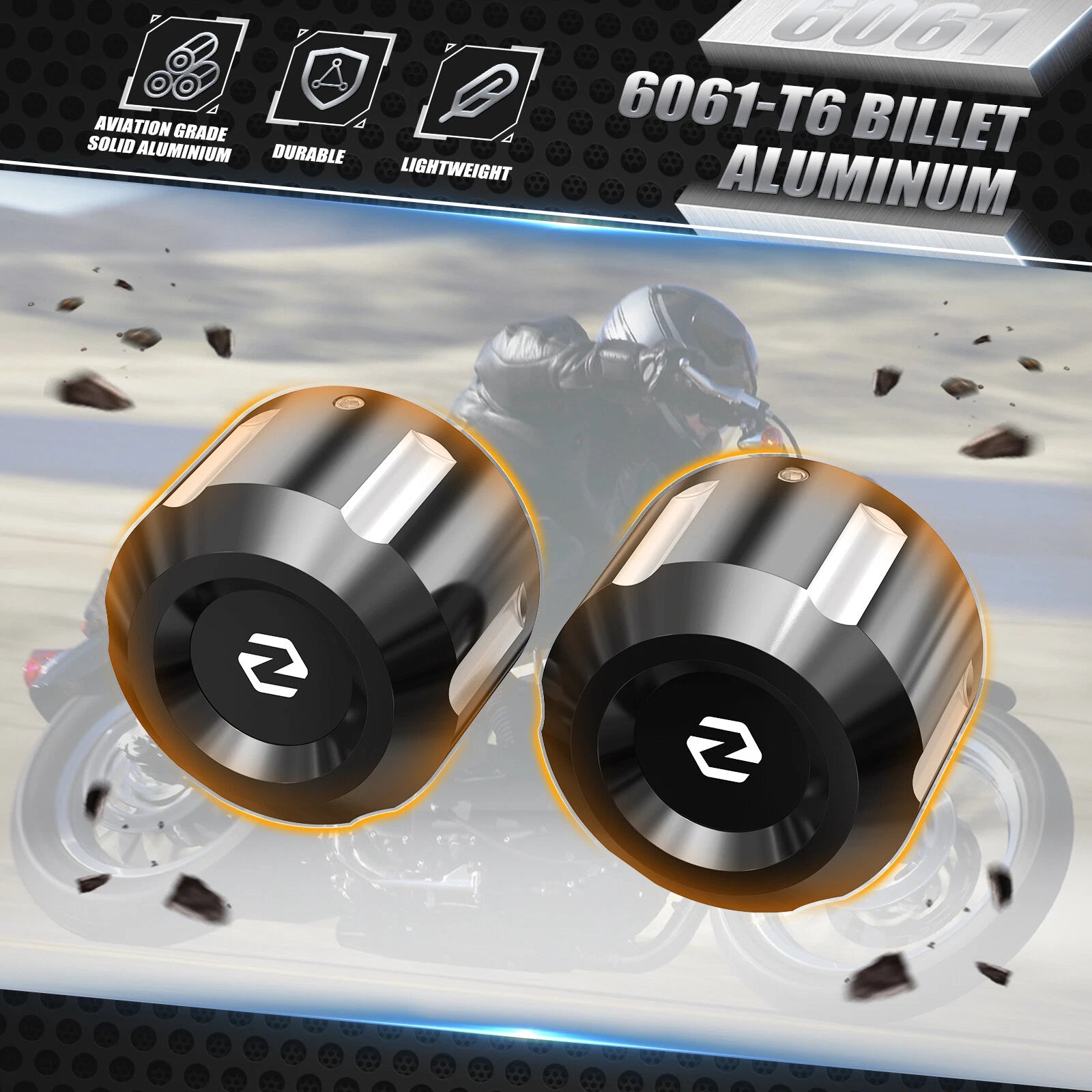 2X Rear Axle Nut Covers for Harley Road King Classic FLHRC (2007–2020)