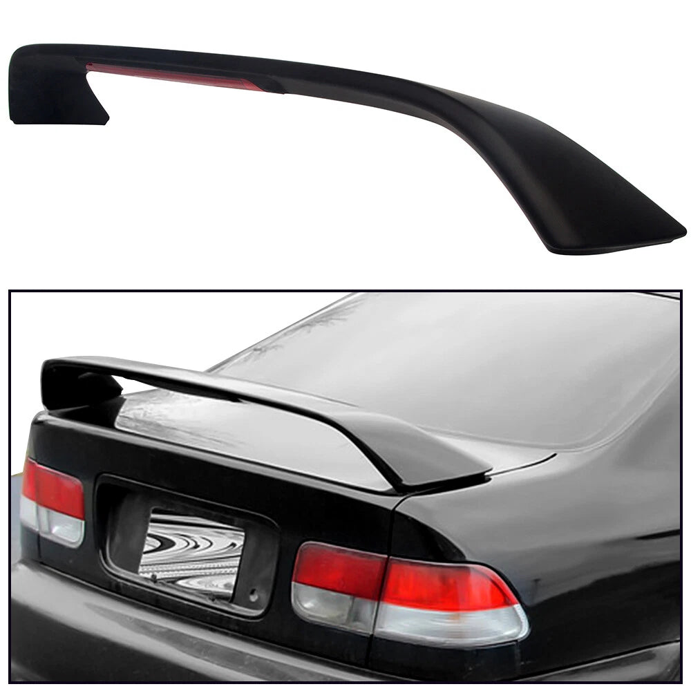 Trunk Spoiler Wing with LED Brake Light for Honda Civic EK EJ Si (1996–2000)