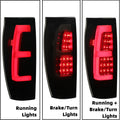 LED Tube Bar Tail Lights Pair for Chevy Avalanche 1500 2500 (2002–2006)