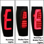 LED Tube Bar Tail Lights Pair for Chevy Avalanche 1500 2500 (2002–2006)