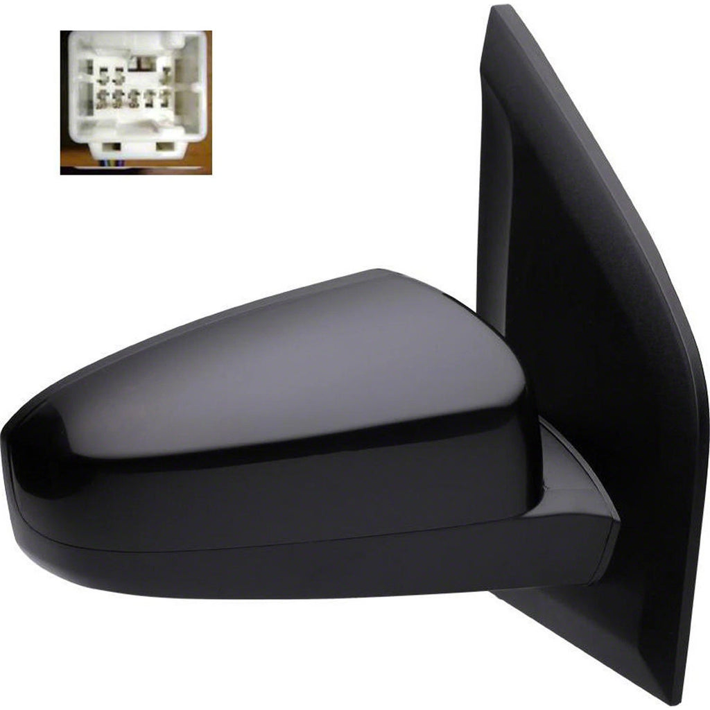 Replacement Ready to Paint Passenger Side Power Door Mirror w/o Heated Glass
