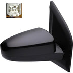 Replacement Ready to Paint Passenger Side Power Door Mirror w/o Heated Glass