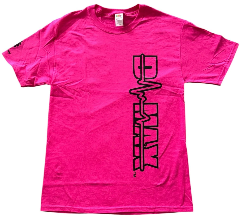 DMAX Diesel T-Shirt for DMAX (2010–2023) - Hot Pink, Black Logo, Medium