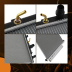 Coolant Radiator with Condenser for Honda CR-V (2007–2009)