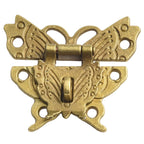 Antique Bronze Hasp Latch for Decorative Boxes (No specific years/models)