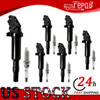Set of 6 Ignition Coils & Spark Plugs for BMW X6 F30 320i E90 323i UF522