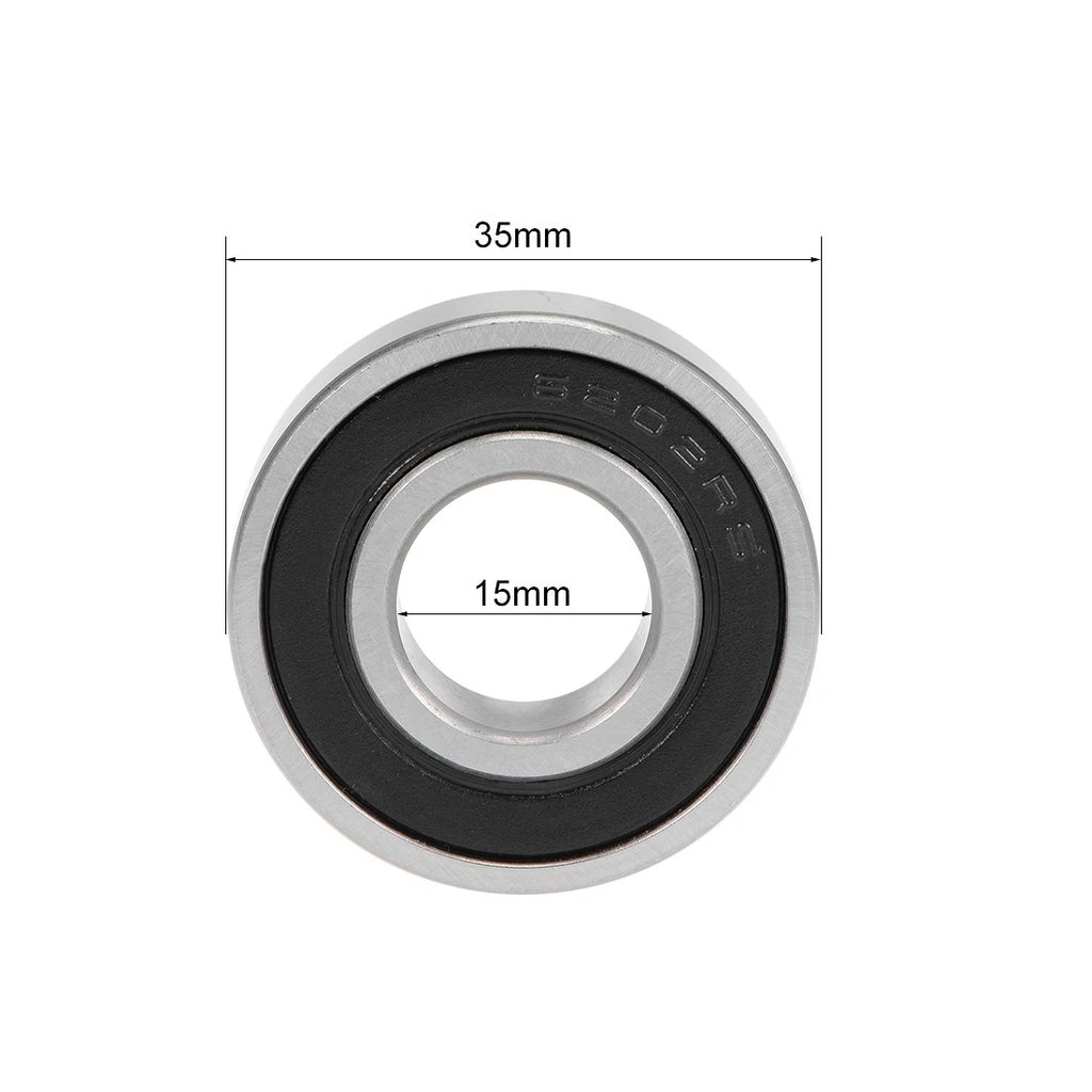 Set of 4 Deep Groove Ball Bearings 6202-2RS for Z2 15x35x11mm