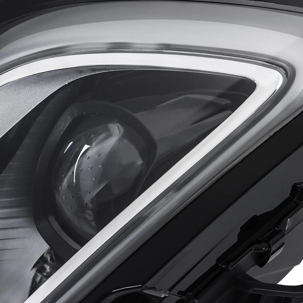 Right Side Headlight for Chrysler Pacifica (2021–2023) Clear Lens Black