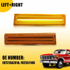 Amber Side Signal Marker Turn Light for Ford Bronco F-150 F-250 F-350 (1980–1986)
